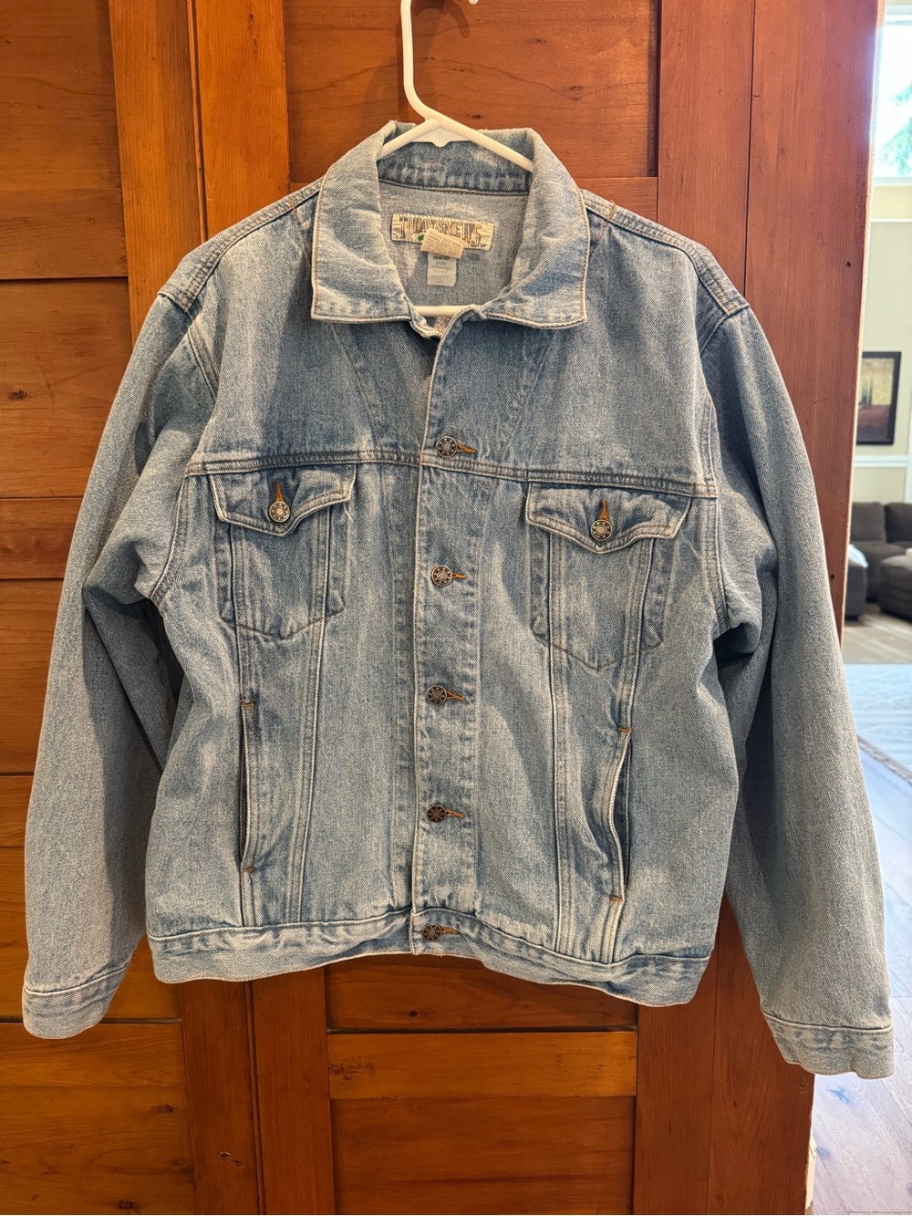 VTG 90s Today’s News Denim Trucker Jacket - Size M - Medium Wash
